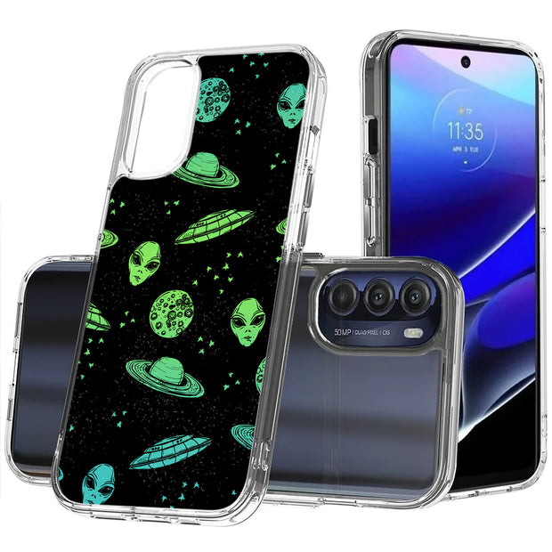 Space Alien Print Slim Cover For Motorola Moto G (Power, Stylus, Play, 5G), Print in USA