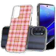 Plaid Grid Line Print Slim Cover For Motorola Moto G (Power, Stylus, Play, 5G), Print in USA