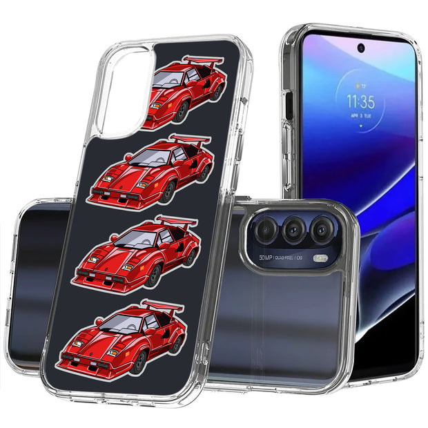 Lambo Countach Print Slim Cover For Motorola Moto G (Power, Stylus, Play, 5G), Print in USA