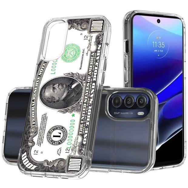 1,000 Dollars Print Slim Cover For Motorola Moto G (Power, Stylus, Play, 5G), Print in USA