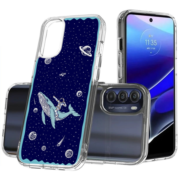 Space Whale 5 Print Slim Cover For Motorola Moto G (Power, Stylus, Play, 5G), Print in USA