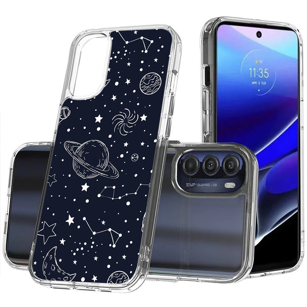 Stars Planet 11 Print Slim Cover For Motorola Moto G (Power, Stylus, Play, 5G), Print in USA