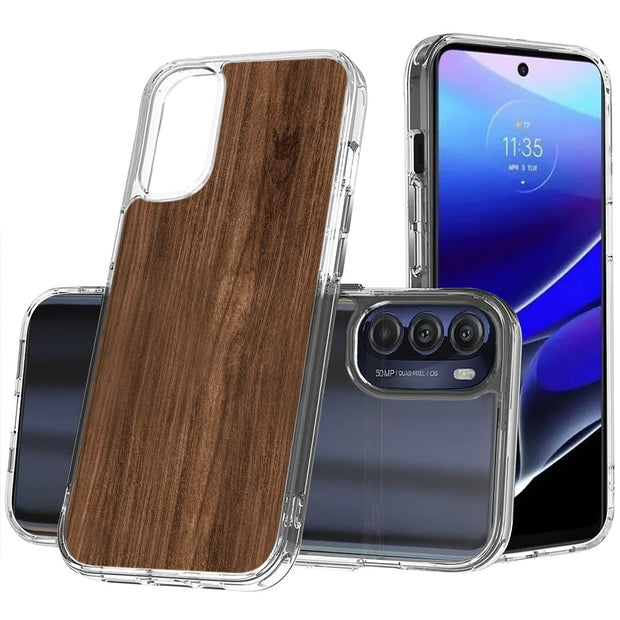 Wood 3 Print Slim Cover For Motorola Moto G (Power, Stylus, Play, 5G), Print in USA