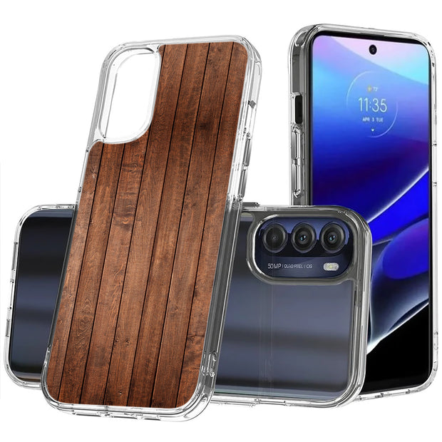 Wood 7 Print Slim Cover For Motorola Moto G (Power, Stylus, Play, 5G), Print in USA