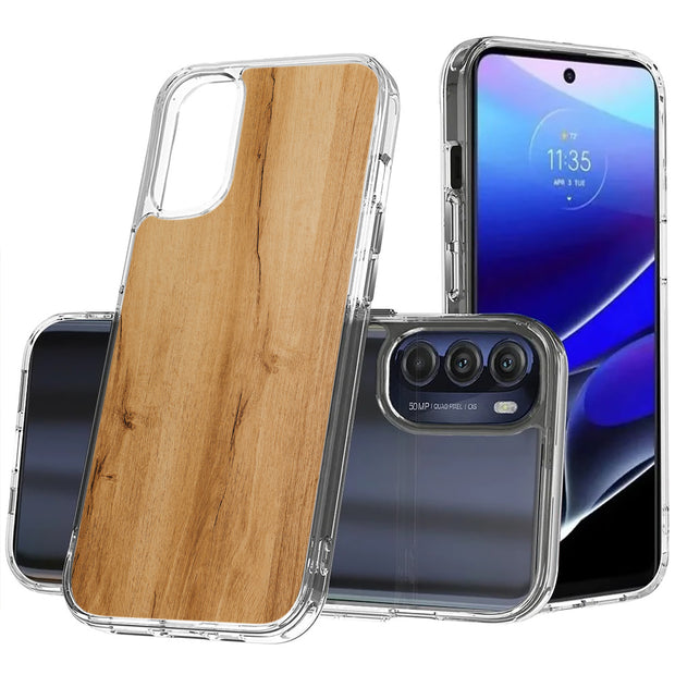 Wood 12 Print Slim Cover For Motorola Moto G (Power, Stylus, Play, 5G), Print in USA