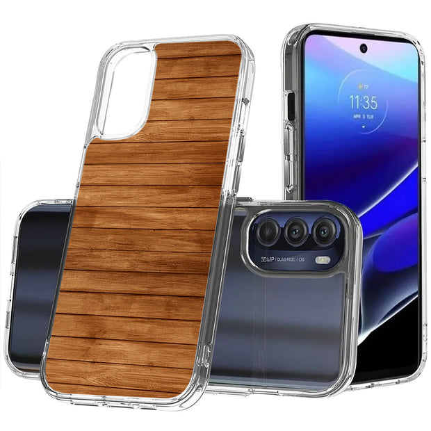 Wood 14 Print Slim Cover For Motorola Moto G (Power, Stylus, Play, 5G), Print in USA