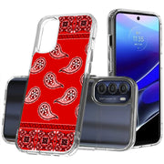 Red Bandana Print Slim Cover For Motorola Moto G (Power, Stylus, Play, 5G), Print in USA