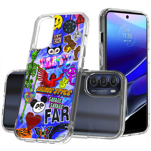 Grunge Style 1 Print Slim Cover For Motorola Moto G (Power, Stylus, Play, 5G), Print in USA