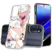 Marble Flower Print Slim Cover For Motorola Moto G (Power, Stylus, Play, 5G), Print in USA