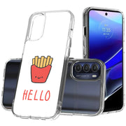 Hello Fries Print Slim Cover For Motorola Moto G (Power, Stylus, Play, 5G), Print in USA