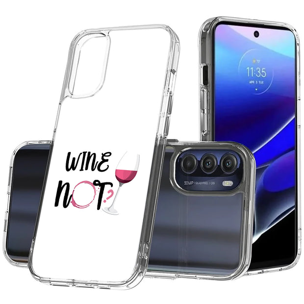 Wine Not Print Slim Cover For Motorola Moto G (Power, Stylus, Play, 5G), Print in USA