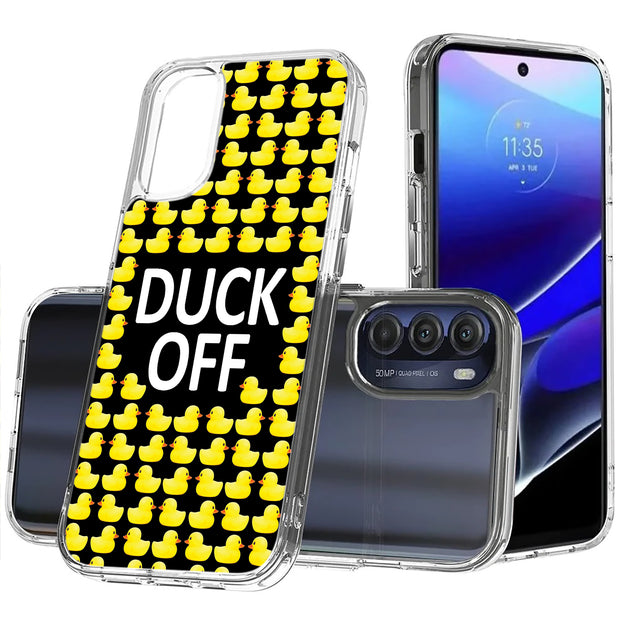 Duck OFF Print Slim Cover For Motorola Moto G (Power, Stylus, Play, 5G), Print in USA