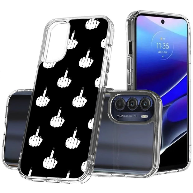 Edgy Finger Print Slim Cover For Motorola Moto G (Power, Stylus, Play, 5G), Print in USA