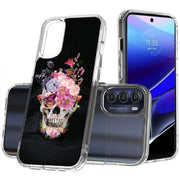 Flower Skull Print Slim Cover For Motorola Moto G (Power, Stylus, Play, 5G), Print in USA