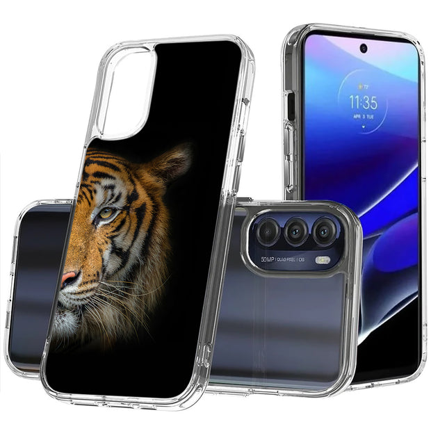 Tiger Photo Print Slim Cover For Motorola Moto G (Power, Stylus, Play, 5G), Print in USA