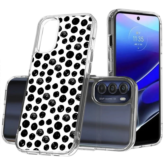 Polka Dot 8 Print Slim Cover For Motorola Moto G (Power, Stylus, Play, 5G), Print in USA