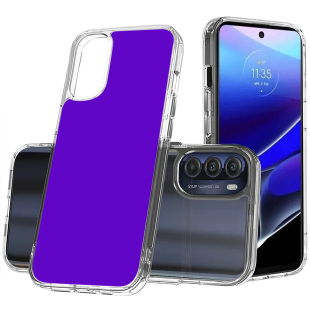 Blue Violet Print Slim Cover For Motorola Moto G (Power, Stylus, Play, 5G), Print in USA