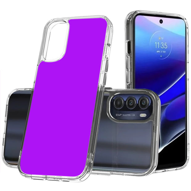 Purple Print Slim Cover For Motorola Moto G (Power, Stylus, Play, 5G), Print in USA