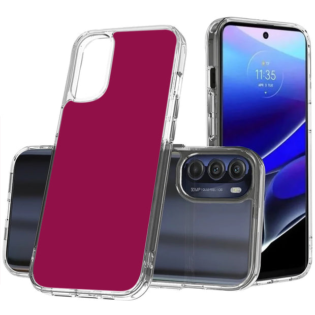 Red Violet Print Slim Cover For Motorola Moto G (Power, Stylus, Play, 5G), Print in USA