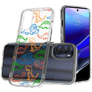 Dinosaur Cute 3 Print Slim Cover For Motorola Moto G (Power, Stylus, Play, 5G), Print in USA