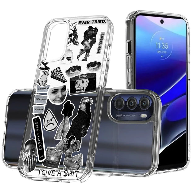 Grunge Collage5 Print Slim Cover For Motorola Moto G (Power, Stylus, Play, 5G), Print in USA