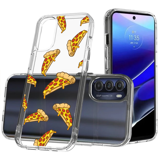 Yummy Pizza Print Slim Cover For Motorola Moto G (Power, Stylus, Play, 5G), Print in USA