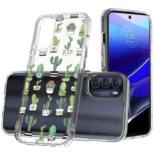 Cute Cactus  Print Slim Cover For Motorola Moto G (Power, Stylus, Play, 5G), Print in USA