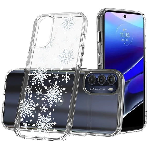 Snowflake 2 Print Slim Cover For Motorola Moto G (Power, Stylus, Play, 5G), Print in USA