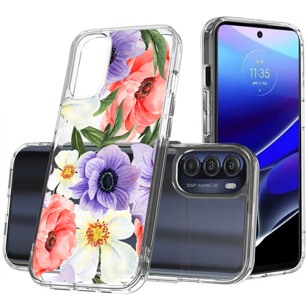 Flower 9 Print Slim Cover For Motorola Moto G (Power, Stylus, Play, 5G), Print in USA