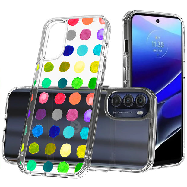 Polka Dot 15 Print Slim Cover For Motorola Moto G (Power, Stylus, Play, 5G), Print in USA