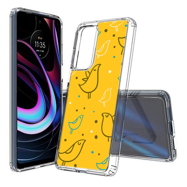 Birds Dots 1 Print Slim Cover For Motorola   (Edge,One 5G,Ace,UW,X40,30), Print in USA