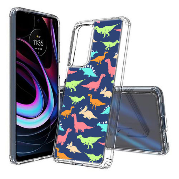 Dinosaur 1 Print Slim Cover For Motorola   (Edge,One 5G,Ace,UW,X40,30), Print in USA