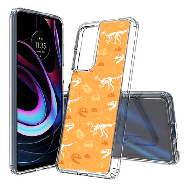 Dinosaur 5 Print Slim Cover For Motorola   (Edge,One 5G,Ace,UW,X40,30), Print in USA