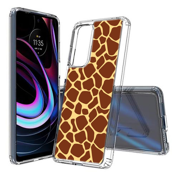 Giraffe Spot Print Slim Cover For Motorola   (Edge,One 5G,Ace,UW,X40,30), Print in USA