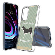 Husky Dog Print Slim Cover For Motorola   (Edge,One 5G,Ace,UW,X40,30), Print in USA