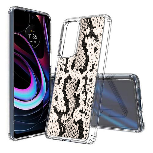 Snake Pattern Print Slim Cover For Motorola   (Edge,One 5G,Ace,UW,X40,30), Print in USA