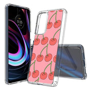 Cherry Print Slim Cover For Motorola   (Edge,One 5G,Ace,UW,X40,30), Print in USA