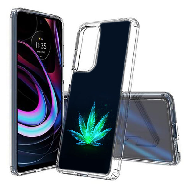 Beautiful Weed Print Slim Cover For Motorola   (Edge,One 5G,Ace,UW,X40,30), Print in USA