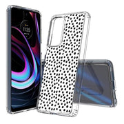 Polka Dots Blk Print Slim Cover For Motorola   (Edge,One 5G,Ace,UW,X40,30), Print in USA