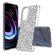 Polka Dot Blk2 Print Slim Cover For Motorola   (Edge,One 5G,Ace,UW,X40,30), Print in USA