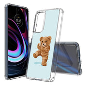 Teddy Fight Print Slim Cover For Motorola   (Edge,One 5G,Ace,UW,X40,30), Print in USA