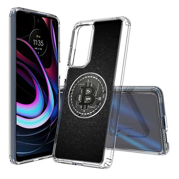 Bitcoin Crypto1 Print Slim Cover For Motorola   (Edge,One 5G,Ace,UW,X40,30), Print in USA