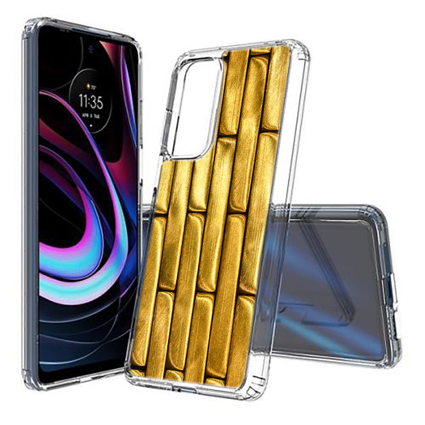 Gold Bar 5 Print Slim Cover For Motorola   (Edge,One 5G,Ace,UW,X40,30), Print in USA