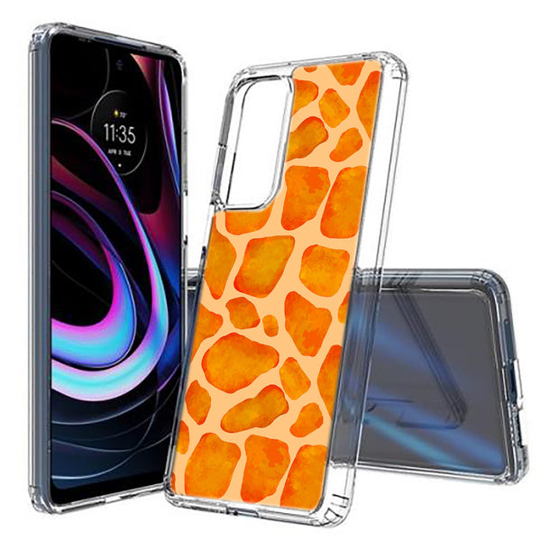 Giraffe Fur Print Slim Cover For Motorola   (Edge,One 5G,Ace,UW,X40,30), Print in USA