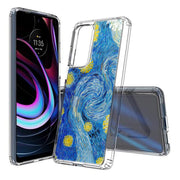 Starry Night Print Slim Cover For Motorola   (Edge,One 5G,Ace,UW,X40,30), Print in USA