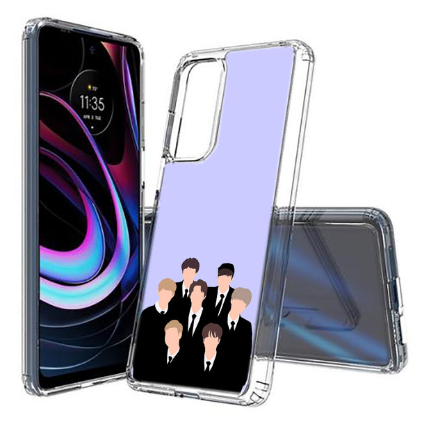 BTS KPOP 10 Print Slim Cover For Motorola   (Edge,One 5G,Ace,UW,X40,30), Print in USA