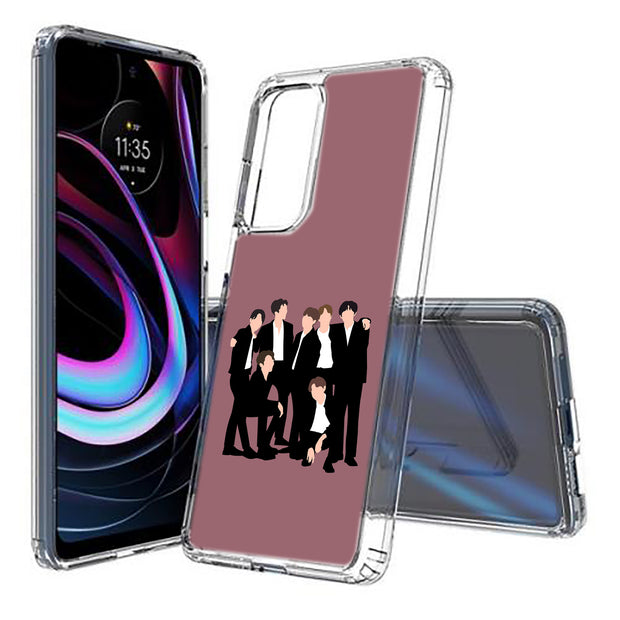 BTS Bangtan 15 Print Slim Cover For Motorola   (Edge,One 5G,Ace,UW,X40,30), Print in USA