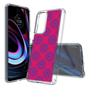 Flower Pink Print Slim Cover For Motorola   (Edge,One 5G,Ace,UW,X40,30), Print in USA