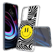 Trippy Smiley Print Slim Cover For Motorola   (Edge,One 5G,Ace,UW,X40,30), Print in USA