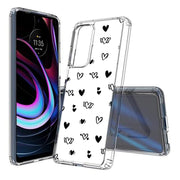 Flying Hearts Print Slim Cover For Motorola   (Edge,One 5G,Ace,UW,X40,30), Print in USA